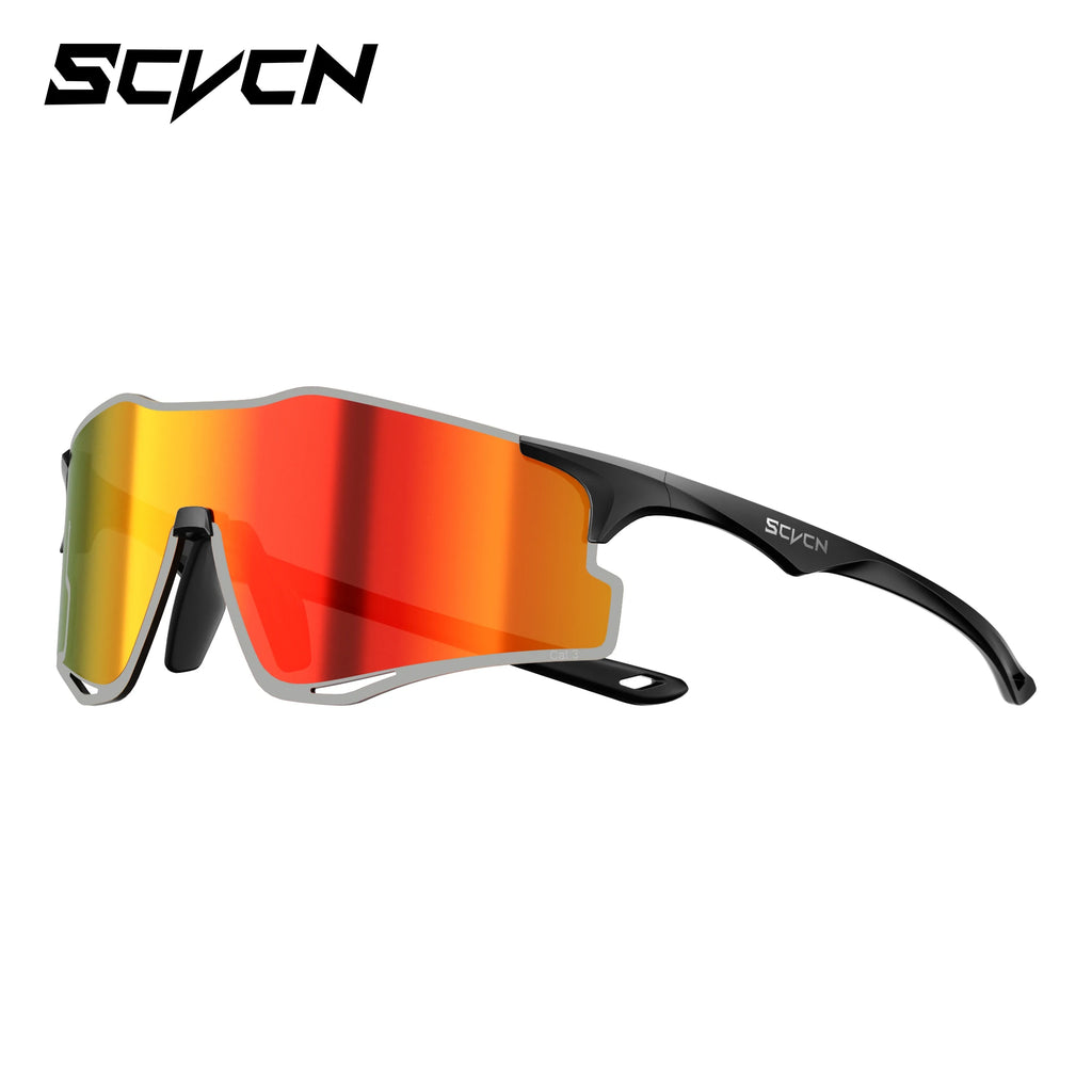 SCVCN Outdoor Photochromic Running Sunglasses Men Women Marathon Ultralight Glasses Sports Cycling Bicycle UV400 Hiking Eyewear
