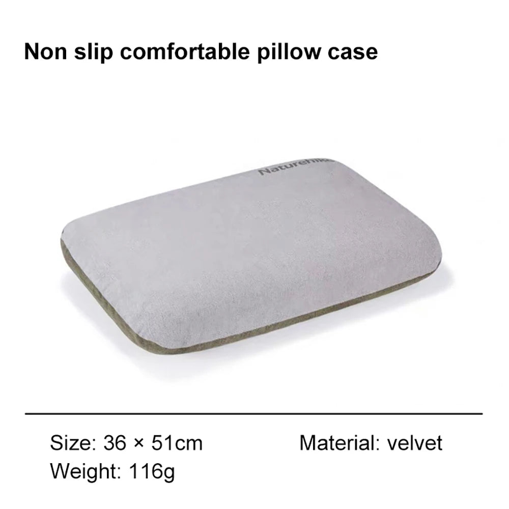 Naturehike-Camping Square Pillow,Memory Cotton, Comfortable Inflatable Pillow/Pillowcase,Portable Outdoor Sleeping Supplies