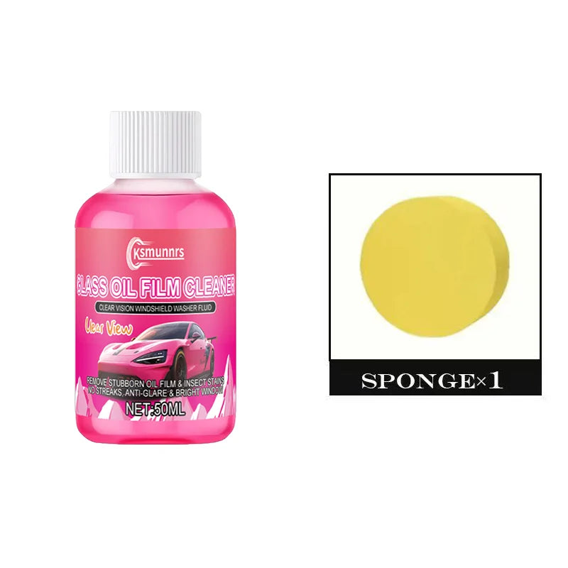 Car glass concentrated coating windshield washer fluid, a magic tool for cleaning and caring for car glass oil film