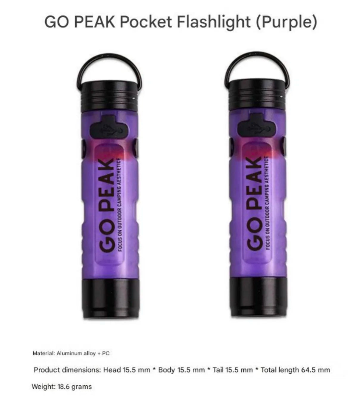 GOPEAK Pocket Mini Flashlight Outdoor Key Clip Cap Ambient Led Long Endurance Disaster Relief Emergency 5050 Small Light