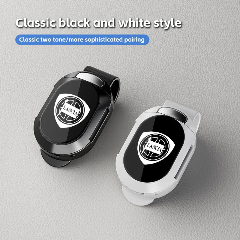 Car Sun Glasses Clips Onehand Pressing Eyeglasses Holder for Lancia ypsilon delta musa nera thema STRATOS Y Phedra Accessories