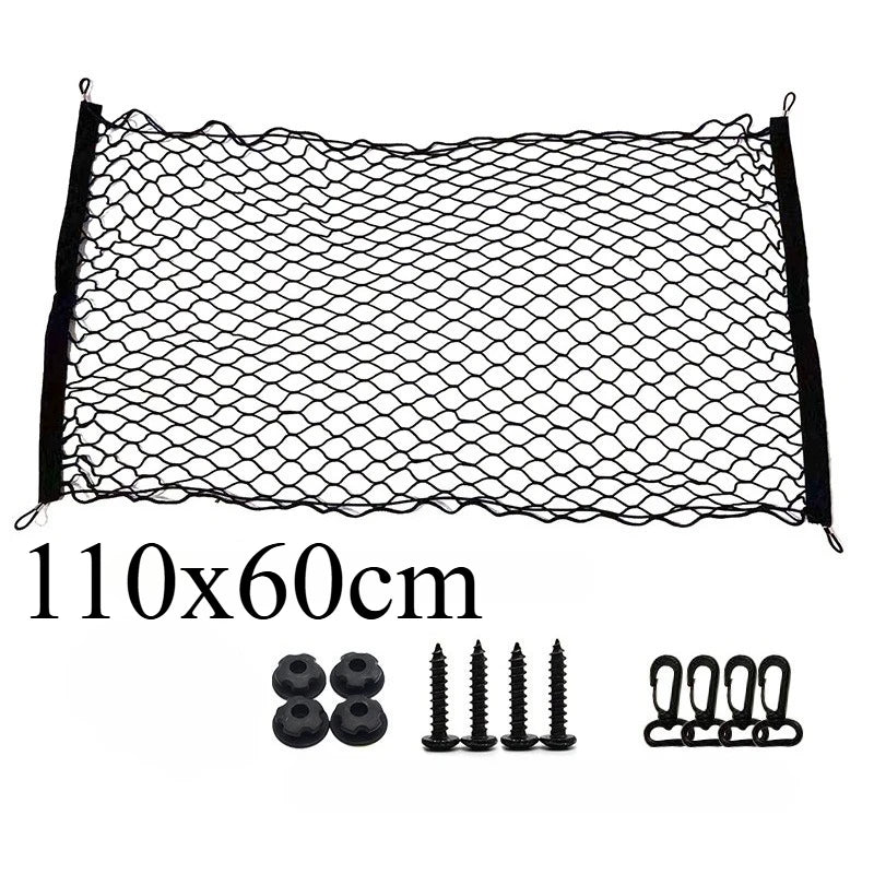 Universal Car Trunk Net Elastic Luggage Net Cargo Organizer Storage Nylon Mesh Nets Stretchable Car Interior Mesh Network Pocket