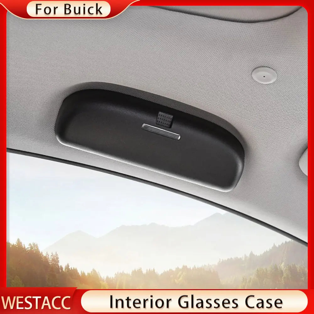 Car Glasses Holder Sunglasses Case Holder for Buick Encore Excelle Envision La Crosse Regal GS GL6 GL8 Glasses Box Accessories