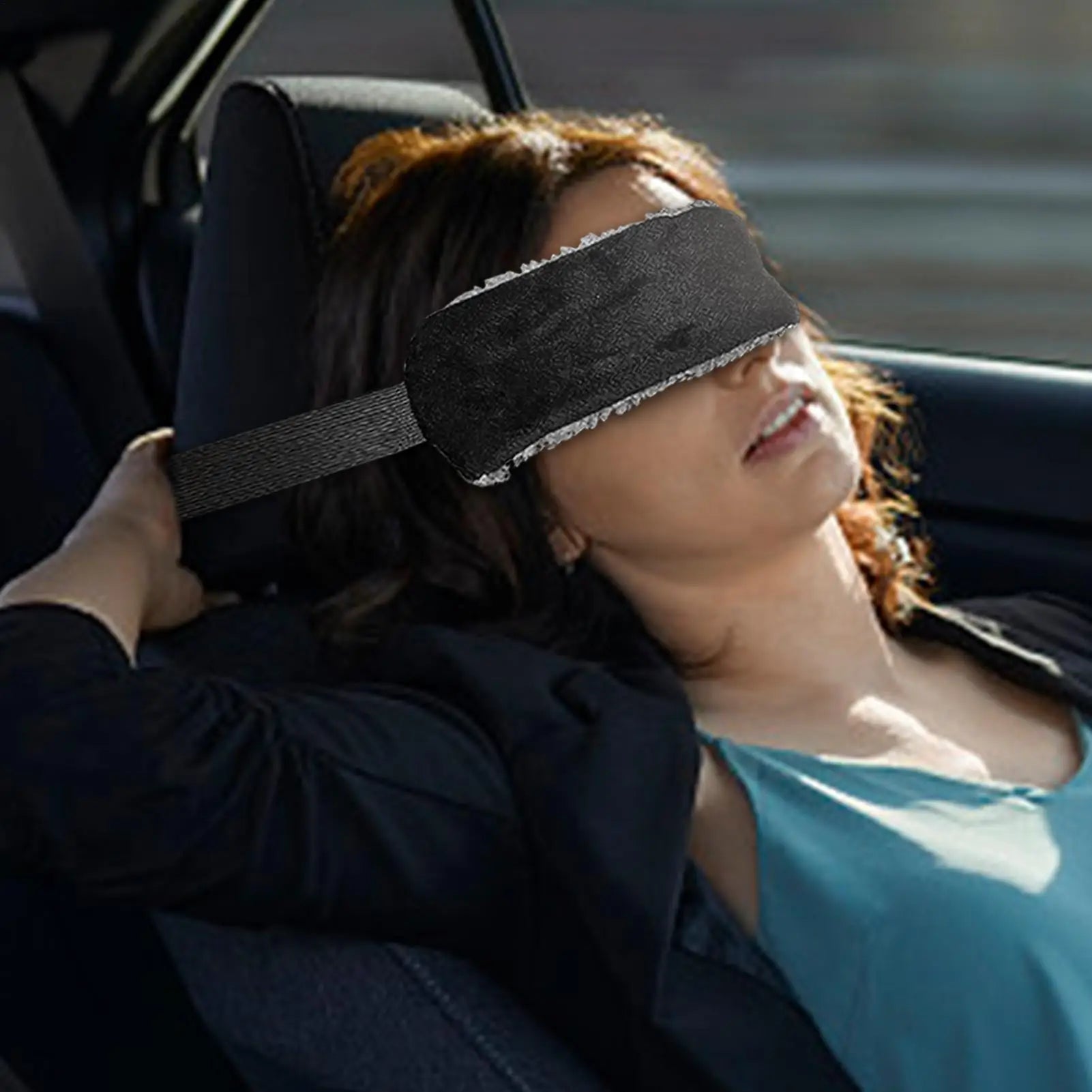 Head Support Strap Adjustable Travel Pillow Airplanes Neck Support Band Portable Cars Seat Sleep Aid Head Fixed Strap