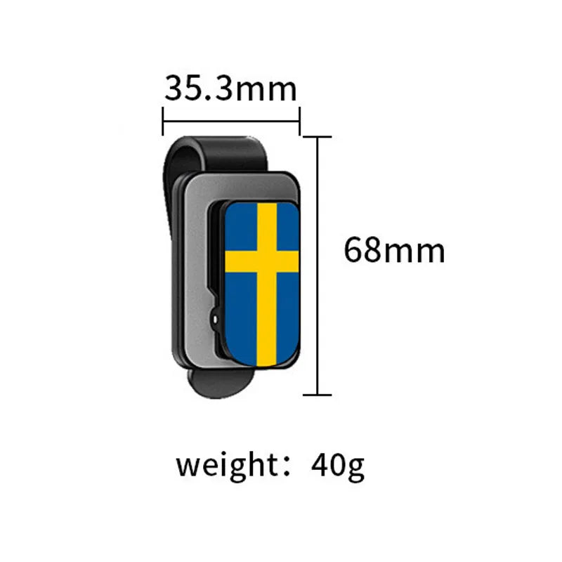 For Volvo Car Sunglasses Holder Sunshade Storage Clip Eyeglass Frame Customized In-Car Sunglasses Clip Card Clip