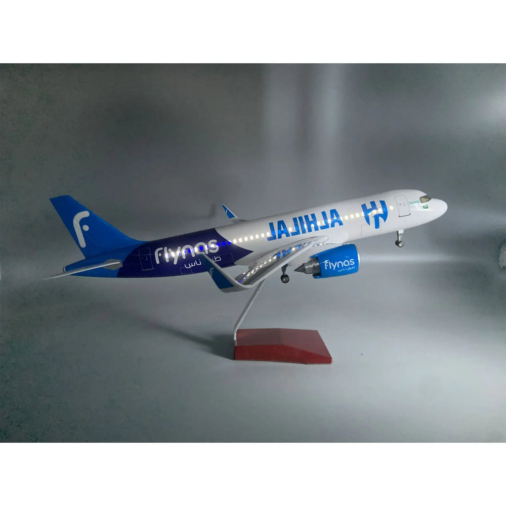 New 47cm Saudi Flynas Air A320 Diecast Resin Airplane Model Simulation of static model aircraft for Aviation Enthusiasts or Gift