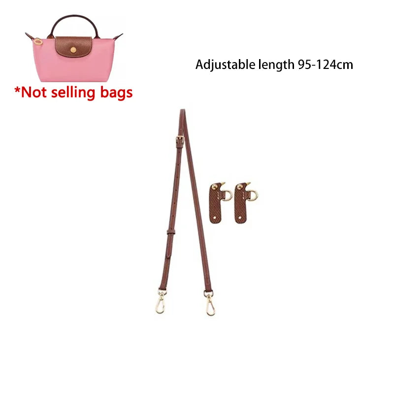Mini Bags Leather Shoulder Strap Fit For Longchamp Mini Pouch Adjustable Crossbody Small Bag Accessories