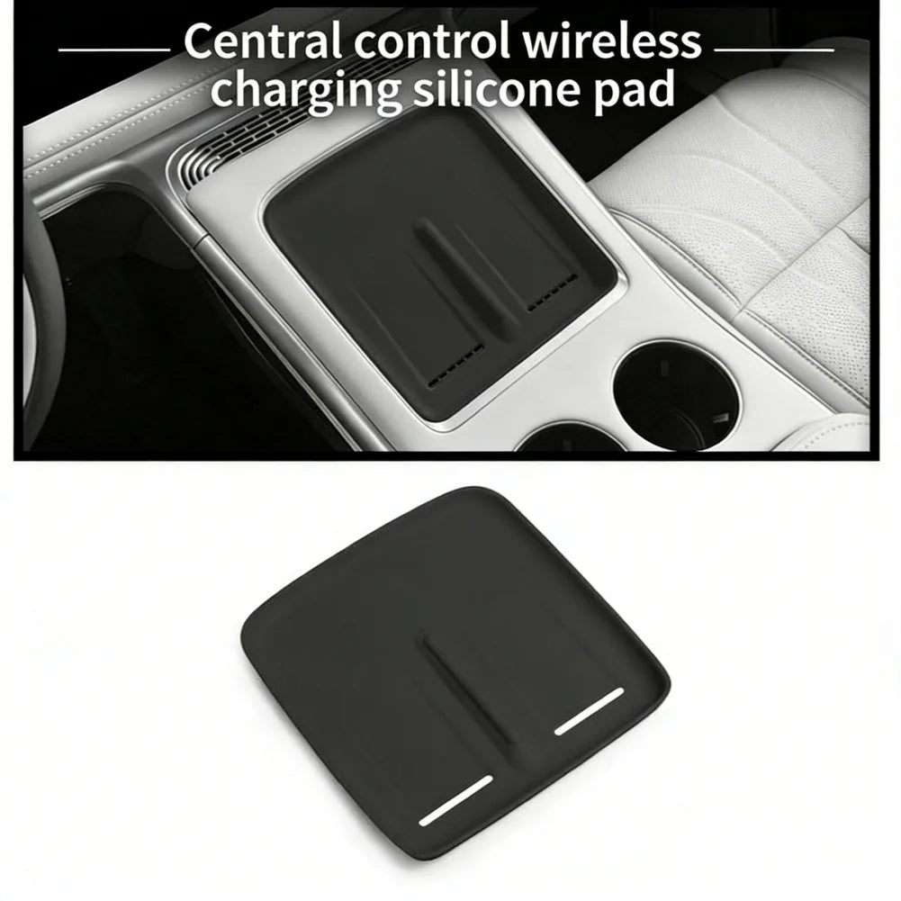 Car Center Console Wireless Charger Silicone Pad Anti Slip For XPeng For G9 2025 2026 Automotive Interior Accessories
