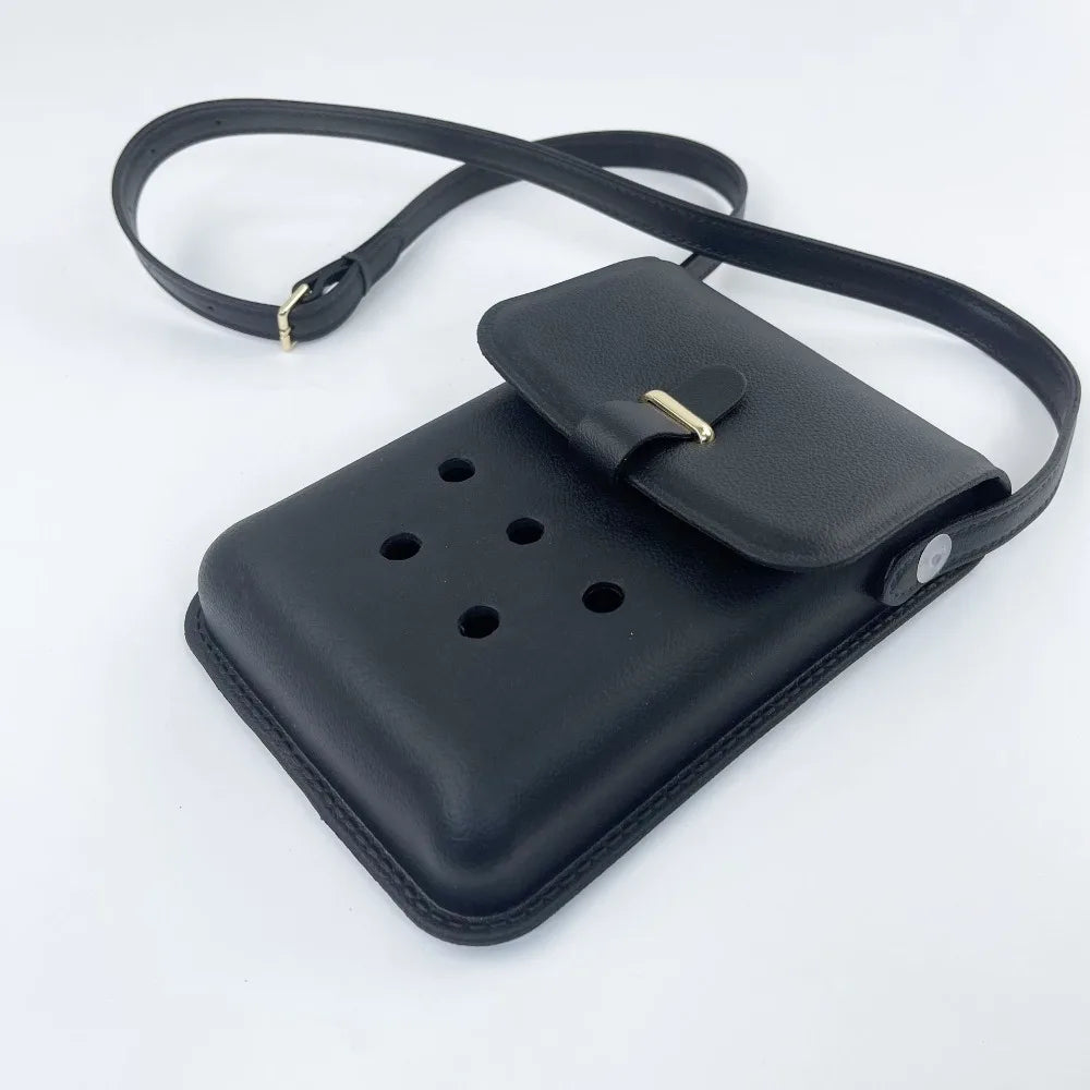 Creative DIY For EVA Bogg Shoulder Bag Travel Beach Bag Portable Coin Purse Earphone Bag Makeup Bag Casual Hole Message Bag