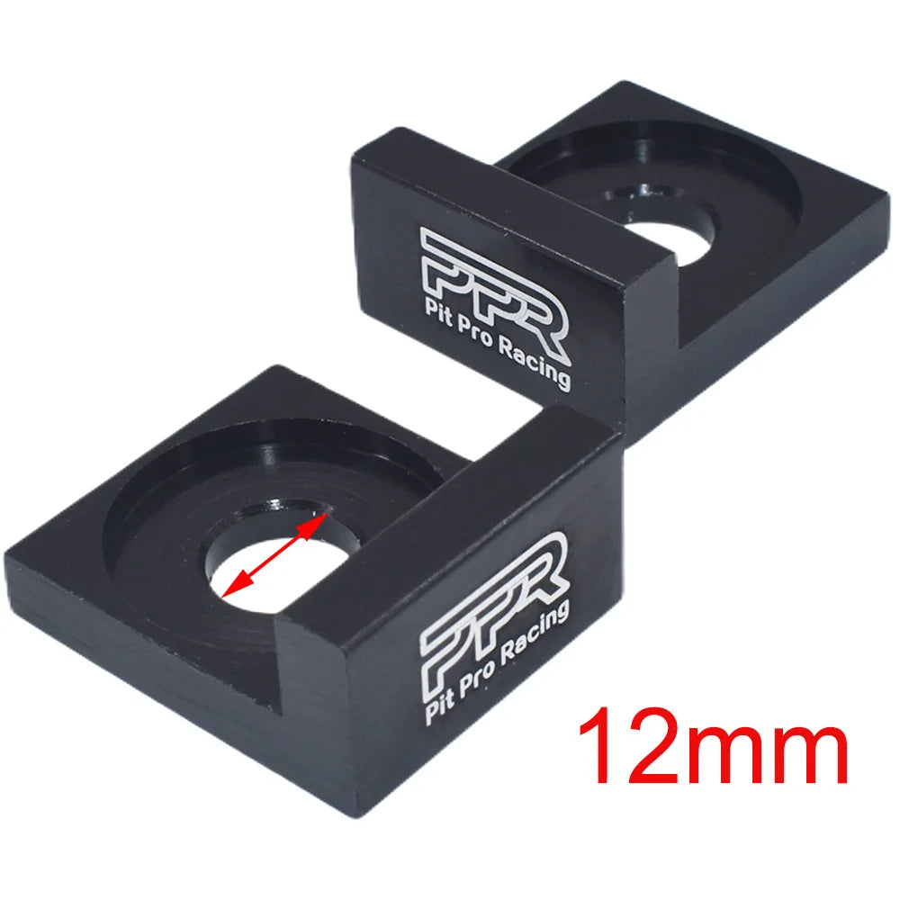 12mm/15mm Aluminum CNC Chain Block Axle Tensioner Adjuster for 110 125cc PIT Quad Trail Dirt Bike ATV Dirt Pit Bike Motocross