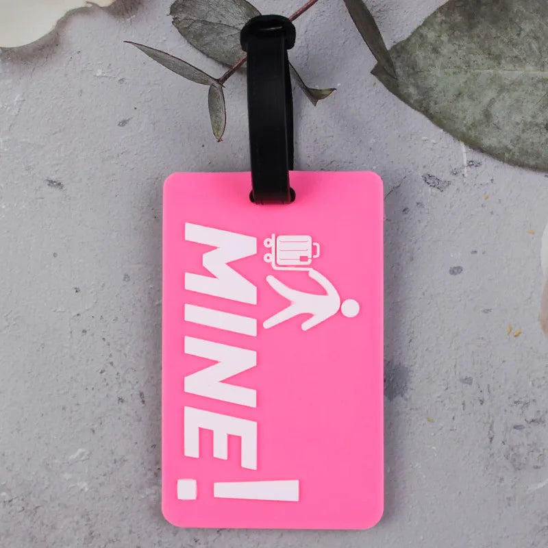 1pc Cartoon Animal PVC Luggage Tag Women Men Holiday Travel Accessories Suitcase Tags Name ID Address Lable Travel Luggage Tags
