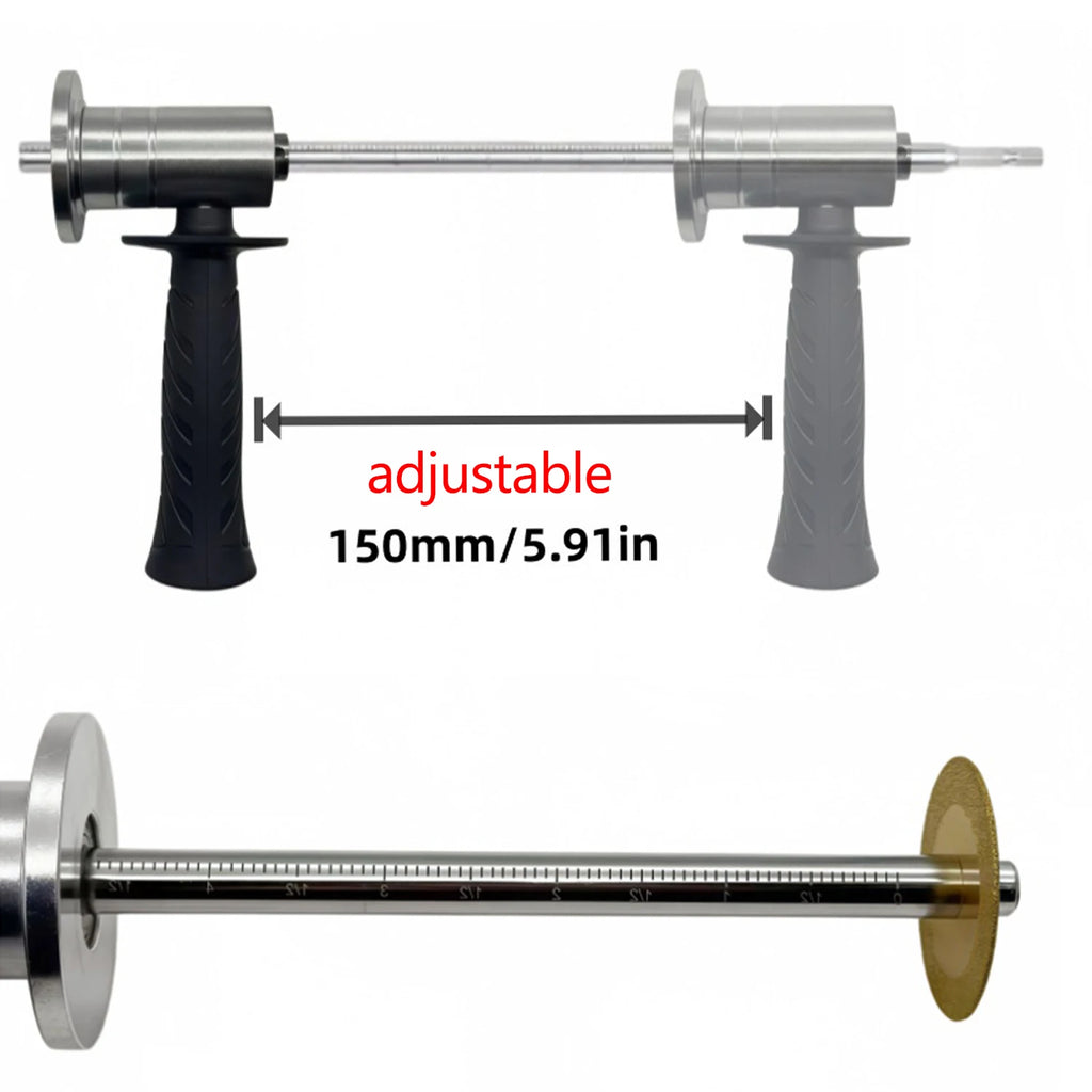 Inside Pipe Cutter for PVC Pipe Cutter, with Diamond Grit Cutting Wheel and Handle, Fit for 1-1/2 Inch to 8 Inch,1/4in Hex Shank