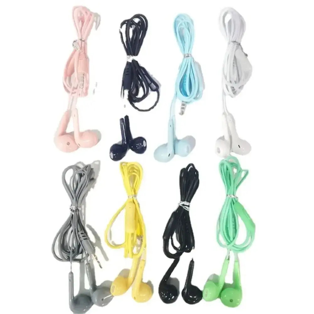 1PC 3.5mm Stereo In-Ear Earphone With Microphone Heavy Bass Wired Headset Earphones with Mic Universal for Xiaomi/Huawei/Samsung