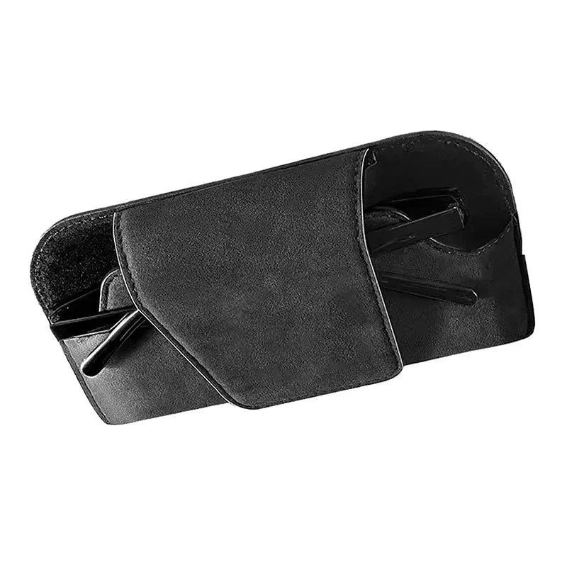 Universal Car Sun Visor Eyeglasses Holder Anti-Scratch Lining Glasses Organizer Accessory