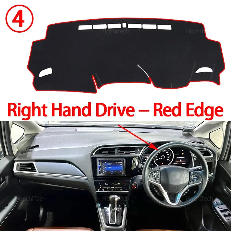 For Honda Fit Shuttle 2015-2022 Car Dashboard Cover Dash Board Mat Carpet Pad Sunshade Cape Cushion Accessories