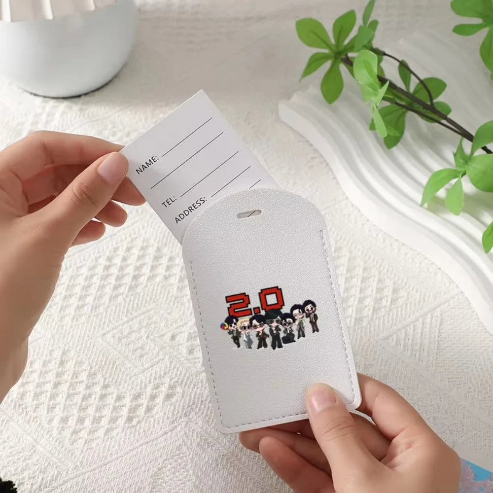 Personalized Customized Arirang 2.0 World Tour 2026 PU Luggage Tag, Sturdy Travel Bag ID Label, Ideal Kpop Fan Gift