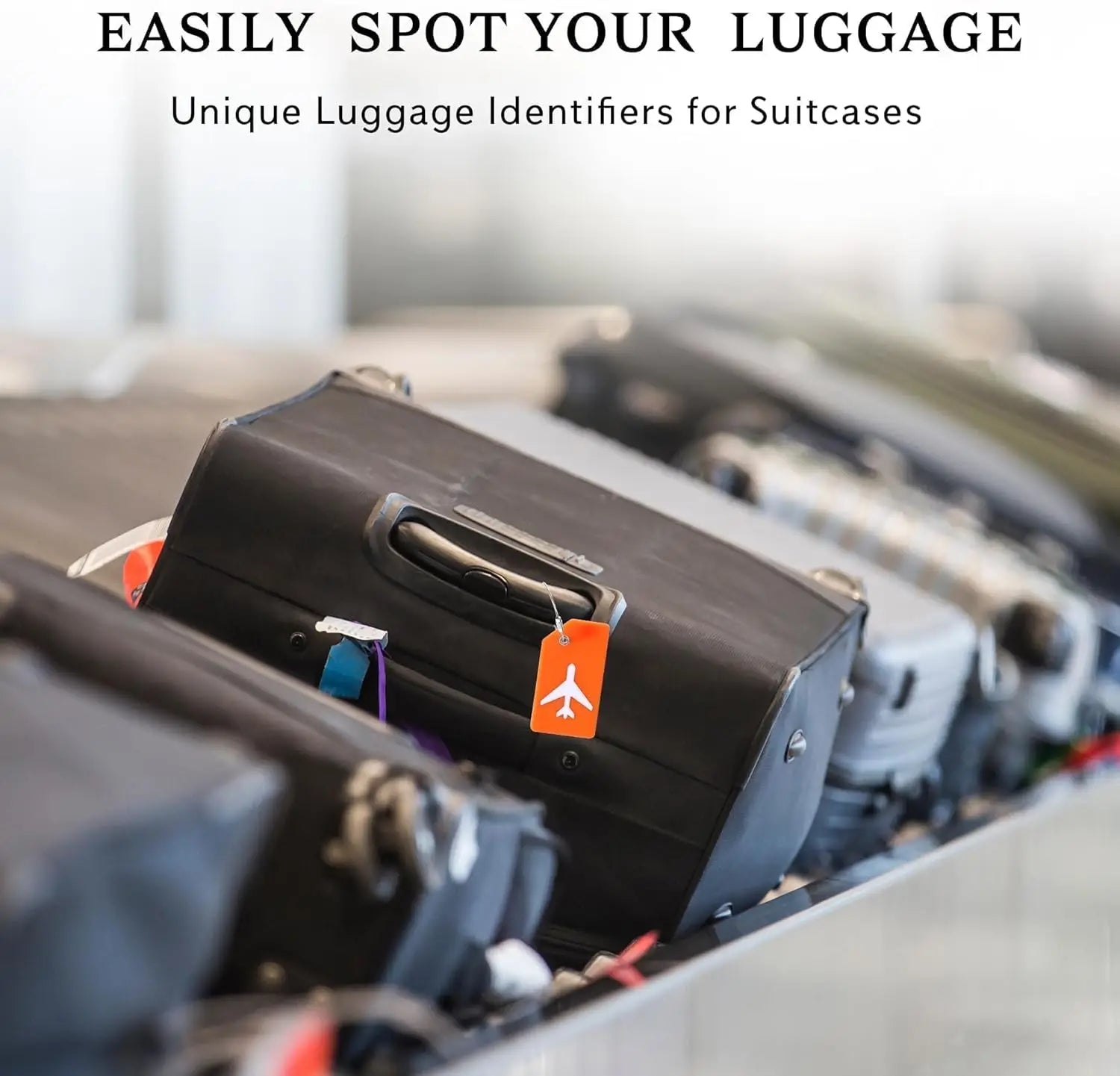 8PCS Women Men Travel Accessories Silicon Luggage Tags Suitcase ID Name Address Holder Baggage Tag Unisex Airplane Labels