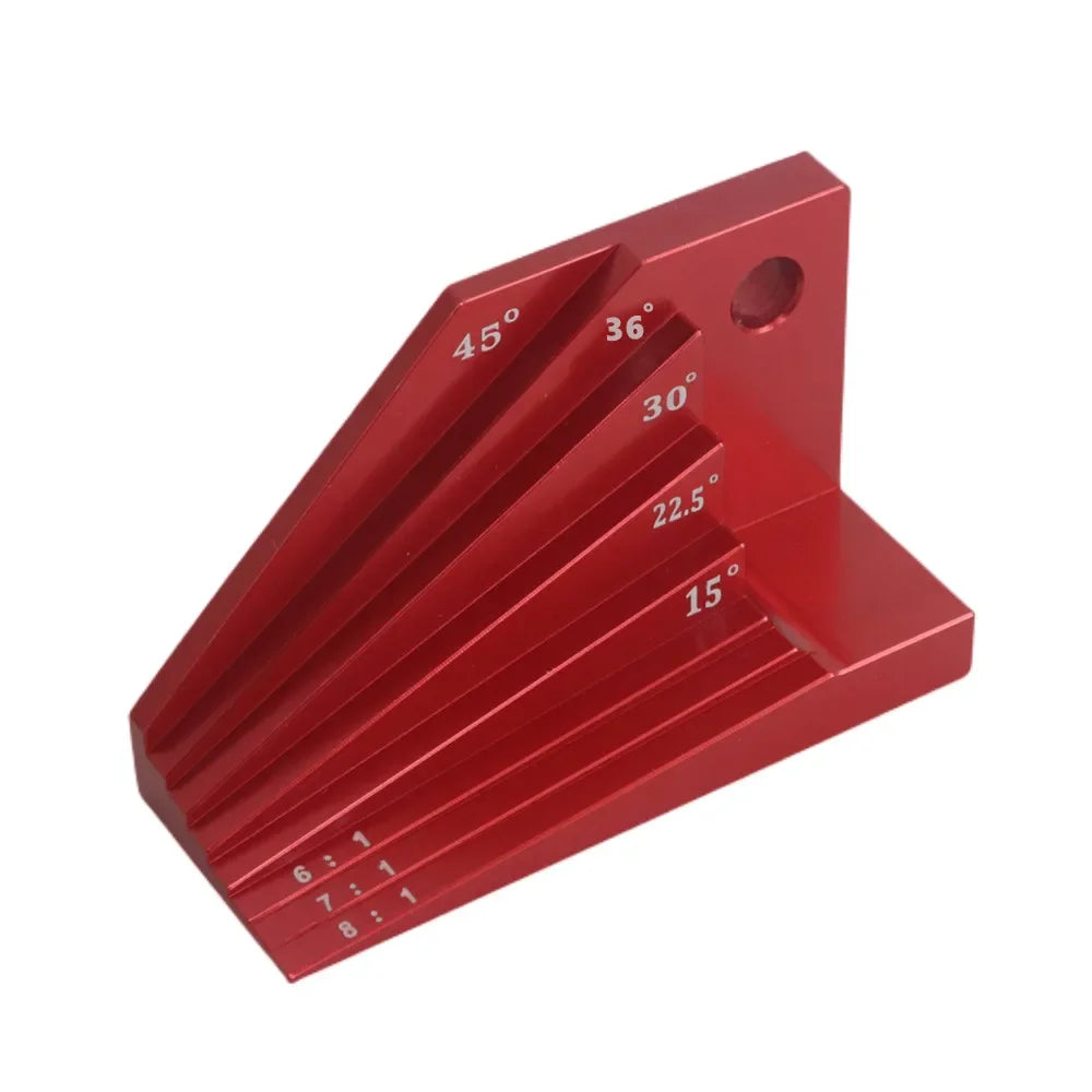 Bevel Block Gauge Aluminum Alloy Measuring Block Angle Finder for Protractor Woodworking Tools Bevel Block Gauge Aluminum Alloy