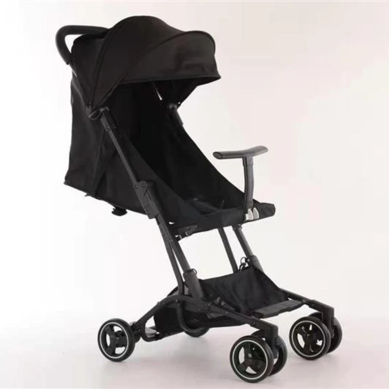 2025 New Simple Boarding Baby Stroller Four-wheel Shock Absorption Lightweight Ultra-small Foldable Baby Stroller