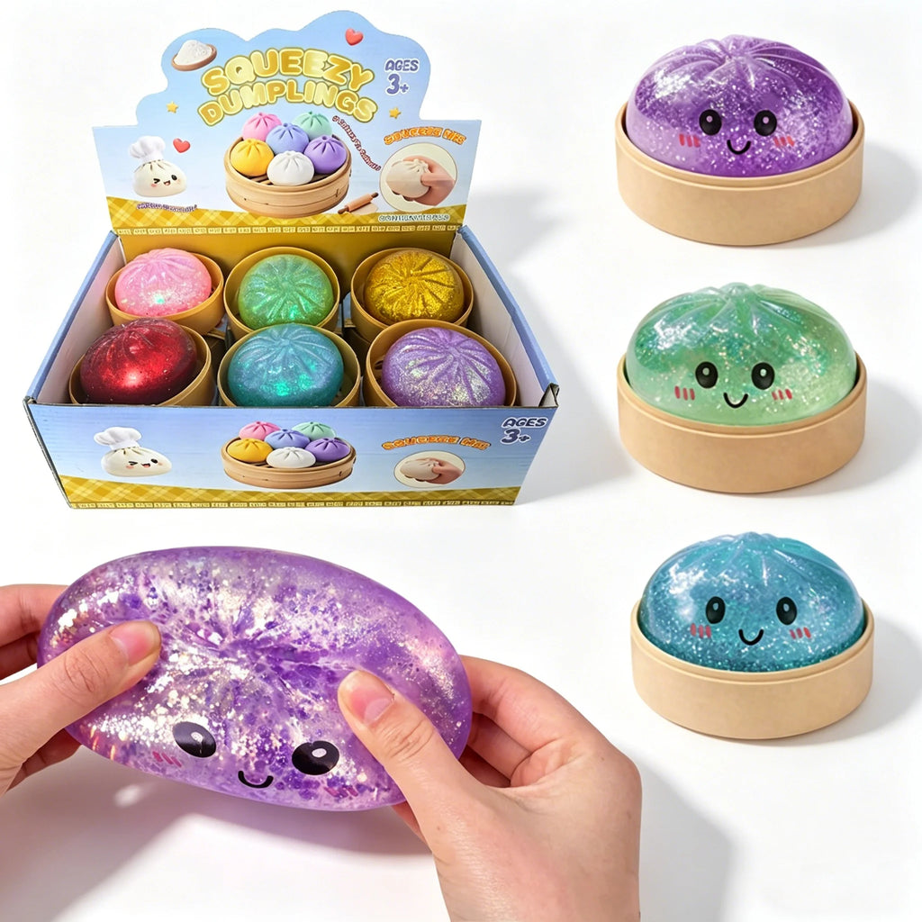 Sparkling Water Droplet Simulation Dumpling Squeezing Toy, A Relaxing And Stress Relieving Toy For Children And Adults Squishy