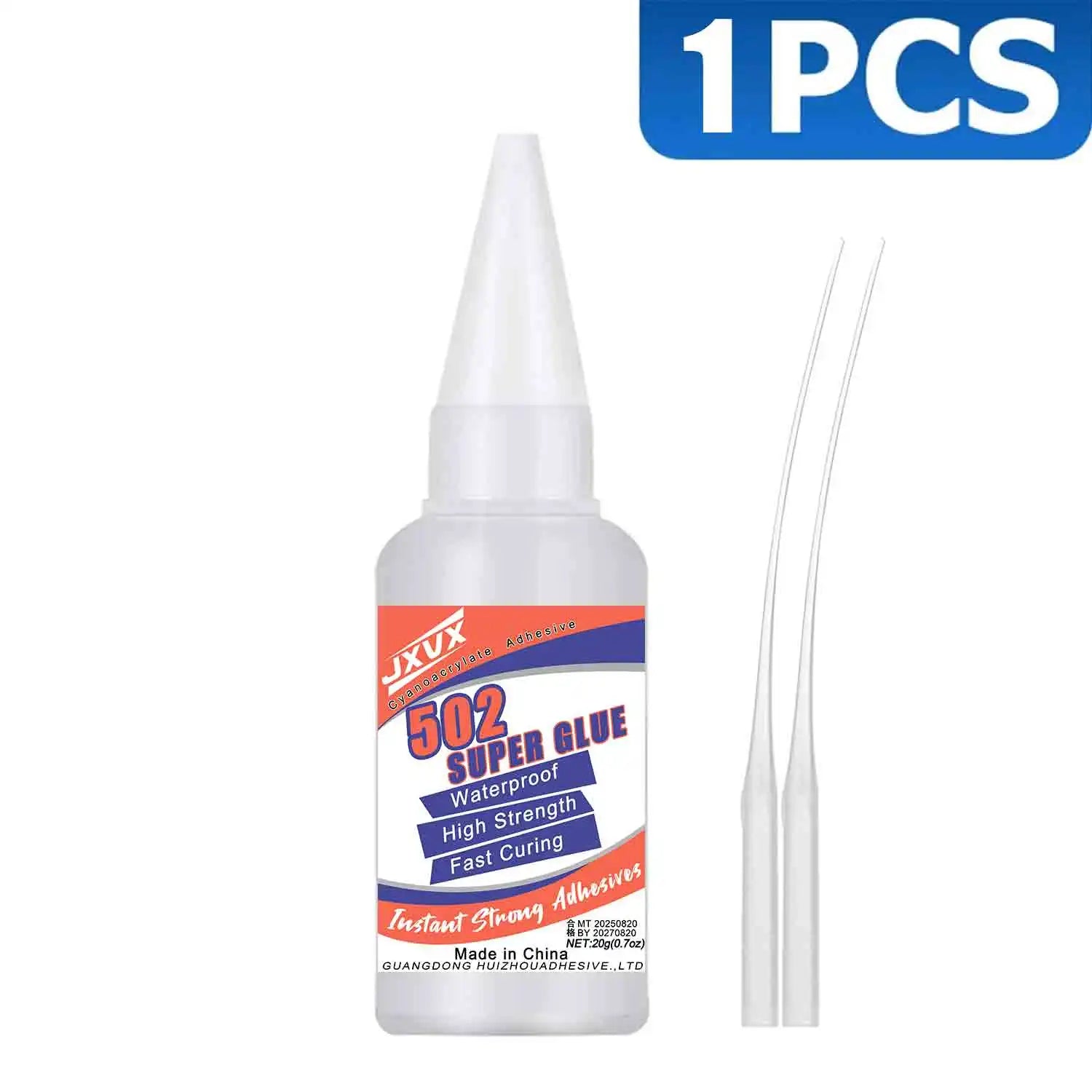 502 Liquid Super Glue for Metal, 20g Clear Instant Thick CA Glue for Stainless Steel Aluminum DIY Crafts and Repairs, Fast Drying High Strength All Purpose Permanent Professional Cyanoacrylate Adhesives.