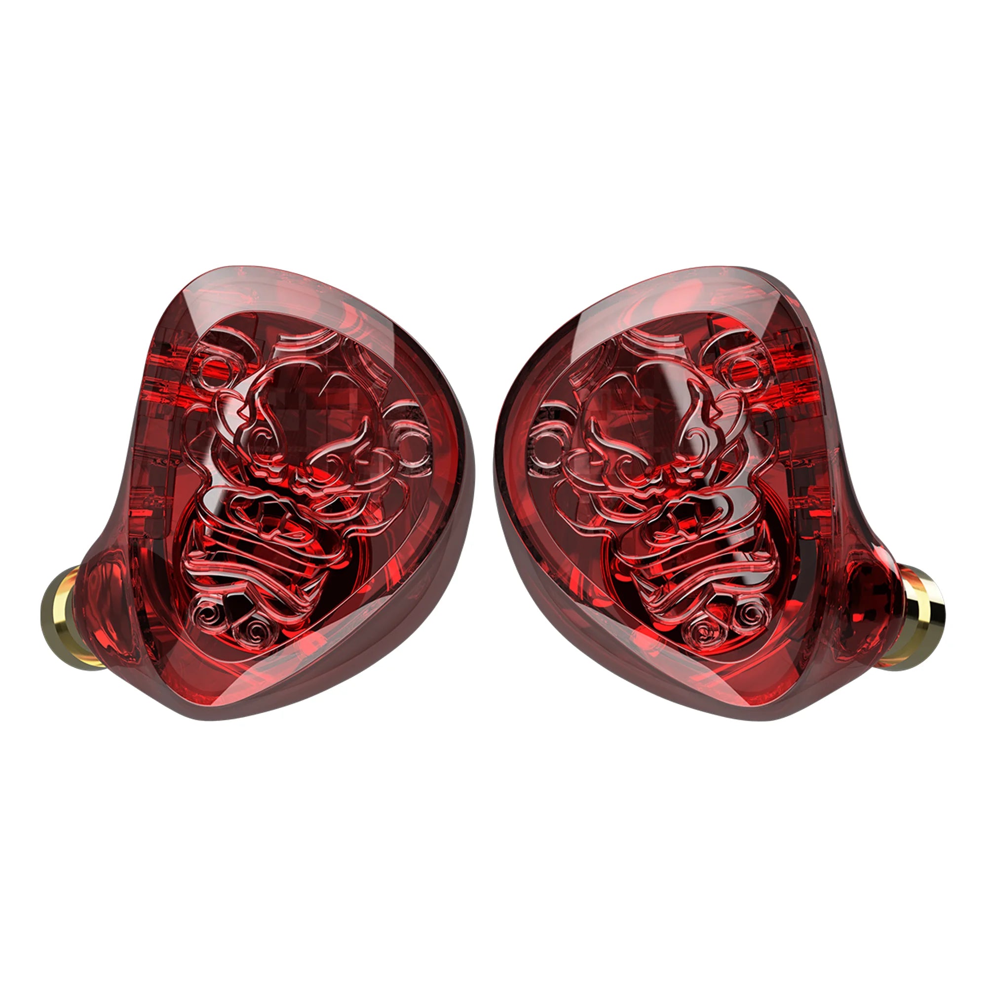 TANGZU WANER SG 2 Red Lion Edition 10mm PET Single Dynamic In-Ear Earphones with Silicone Storage Bag and Sancai Wide Bore