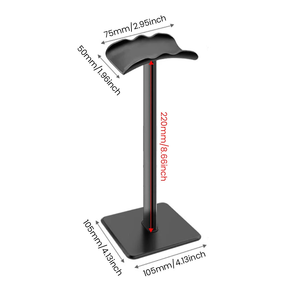 Universal Headphone Stand Holder Space Saving Gaming Headset Stand Rack Desktop Organizer Display Earphone Hanger Bracket