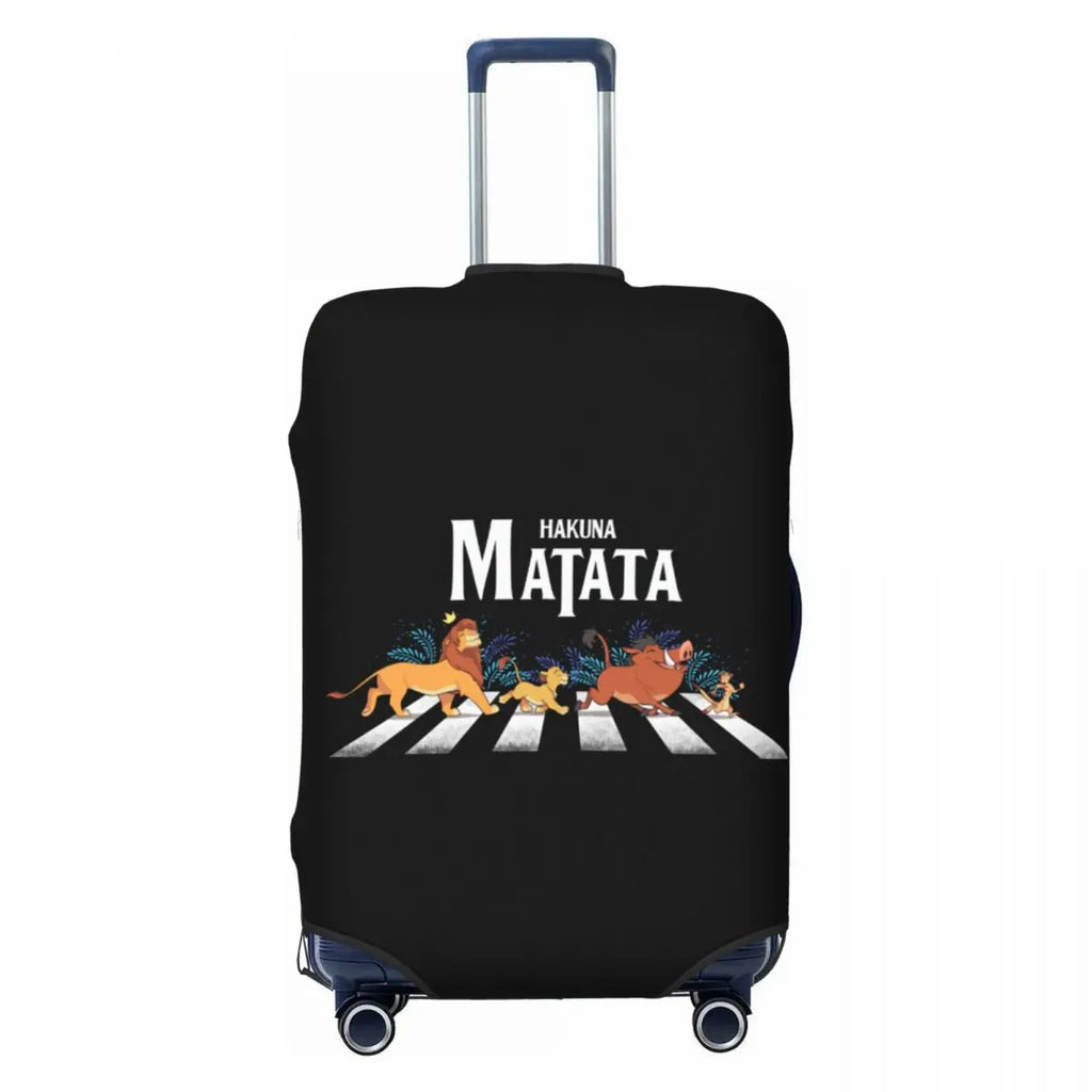 Custom The Lion Cartoon K-Kings Simba Luggage Cover Fashion Suitcase Protector Covers Suit For 18-32 inch