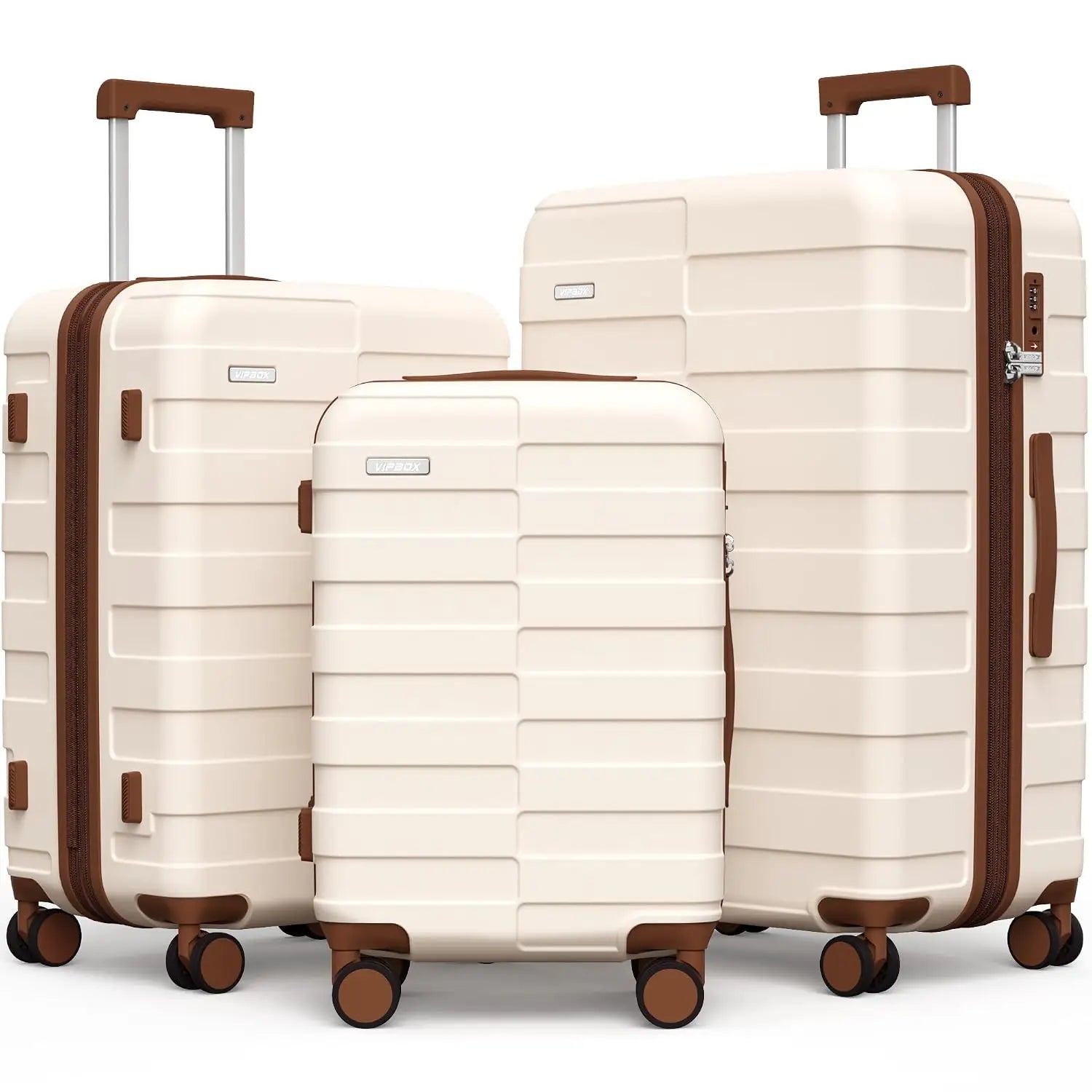 3 Piece 100% PC Expandable Hardside Carry On Luggage Set Ultra Durable Lightweight with 3-Years VIP Service, Customized