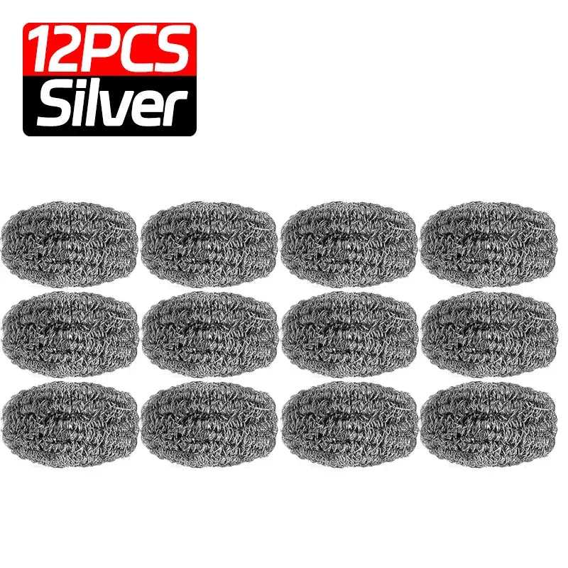Wholesale Stainless Steel Cleaning Ball Multipurpose Kitchen Pot Pan Rustproof Oil Removal Scrubber Heavy Duty Steel Wire Balls