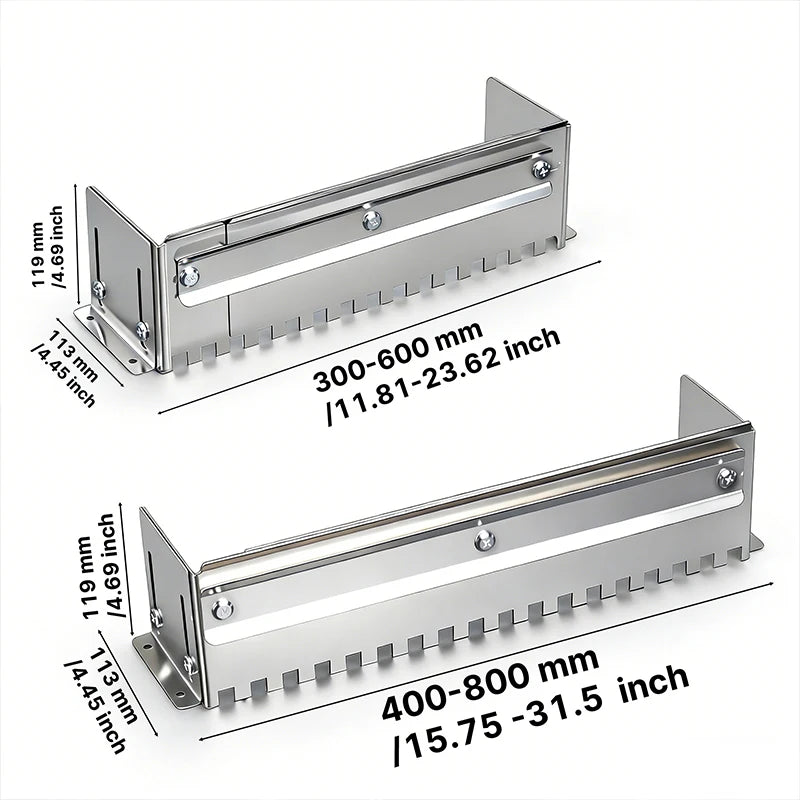 400-800mm Adjustable Notched Trowel Mortar Comb for Fast and Even Application of Adhesive on the Floor