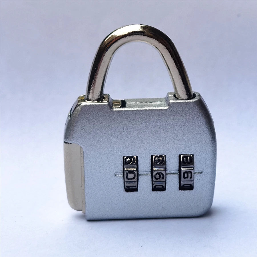 3 Digits Lock Multifunctional Smart Airplane Lock Zinc Alloy Suitcase Luggage Bag Password Key Anti-theft Lock with Long Chains