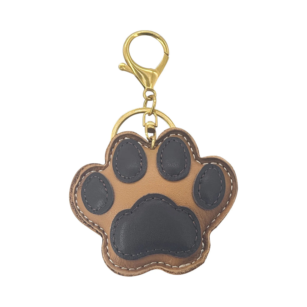 New Cute Cat Paw Key Ring Cow Leather Handbag Pendant Trendy Luggage Bag Accessories cat Footprint For Women and Men