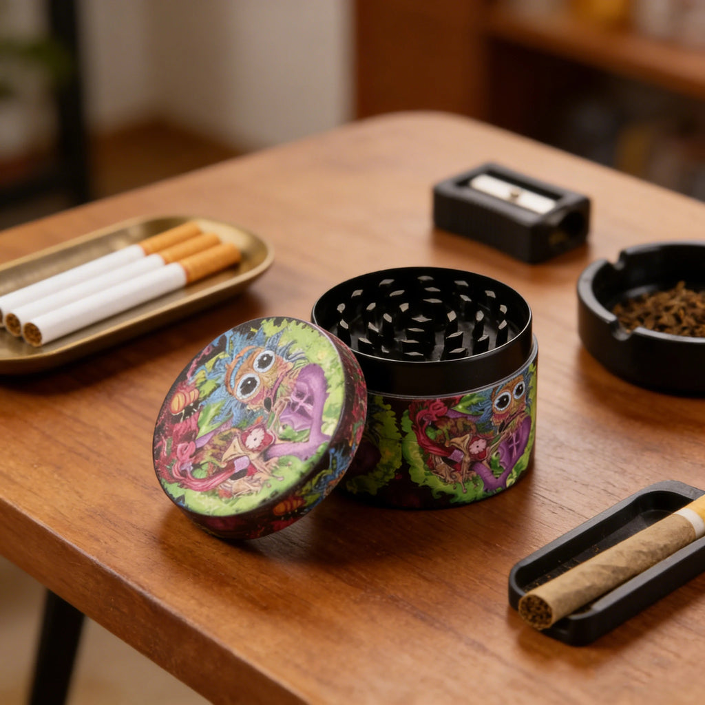 2Inch/50mm 4 Layers Tree Monster Metal Herb Grinder Portable Gift