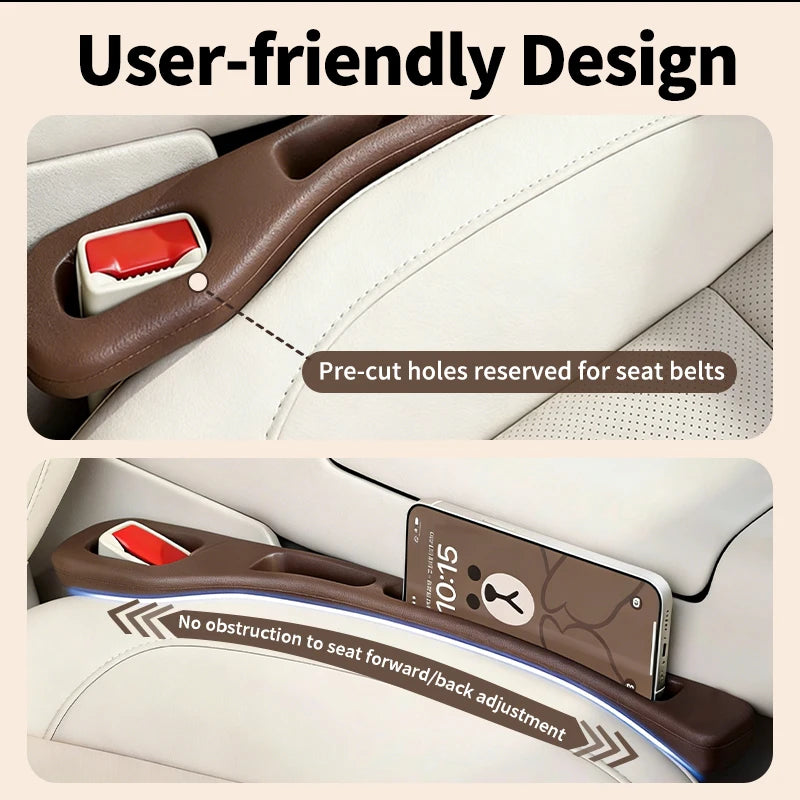 Auto Seat Leak Proof Strip For KGM AUTO Plug-And-Play Car Seat Gap Seal Strip No Leg Space Occupied Expand InteriorSide Storage