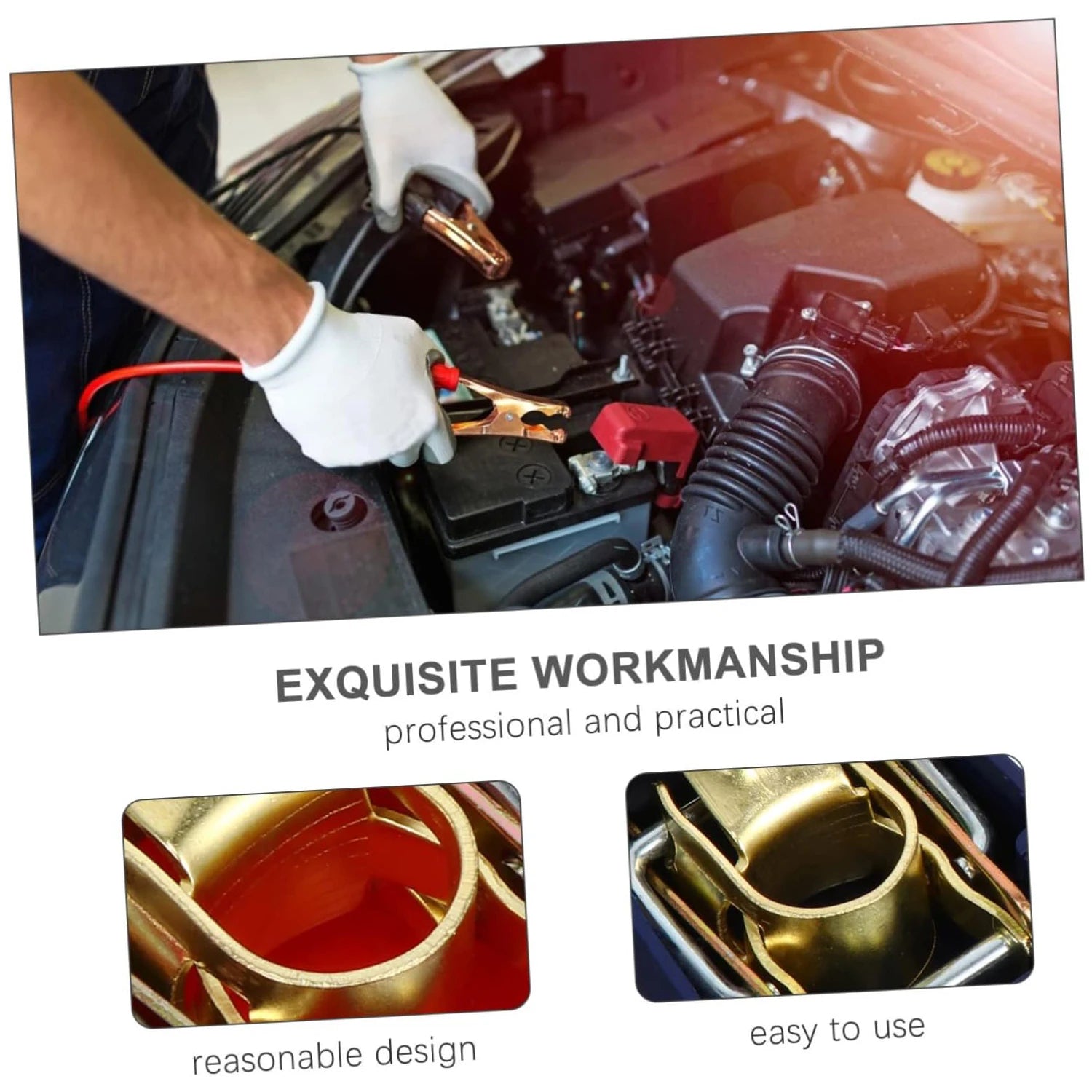 Car Battery Terminal Connector 12V 24V Adjust Disconnect Cover Quick Release Toolless Battery Connector Clamps