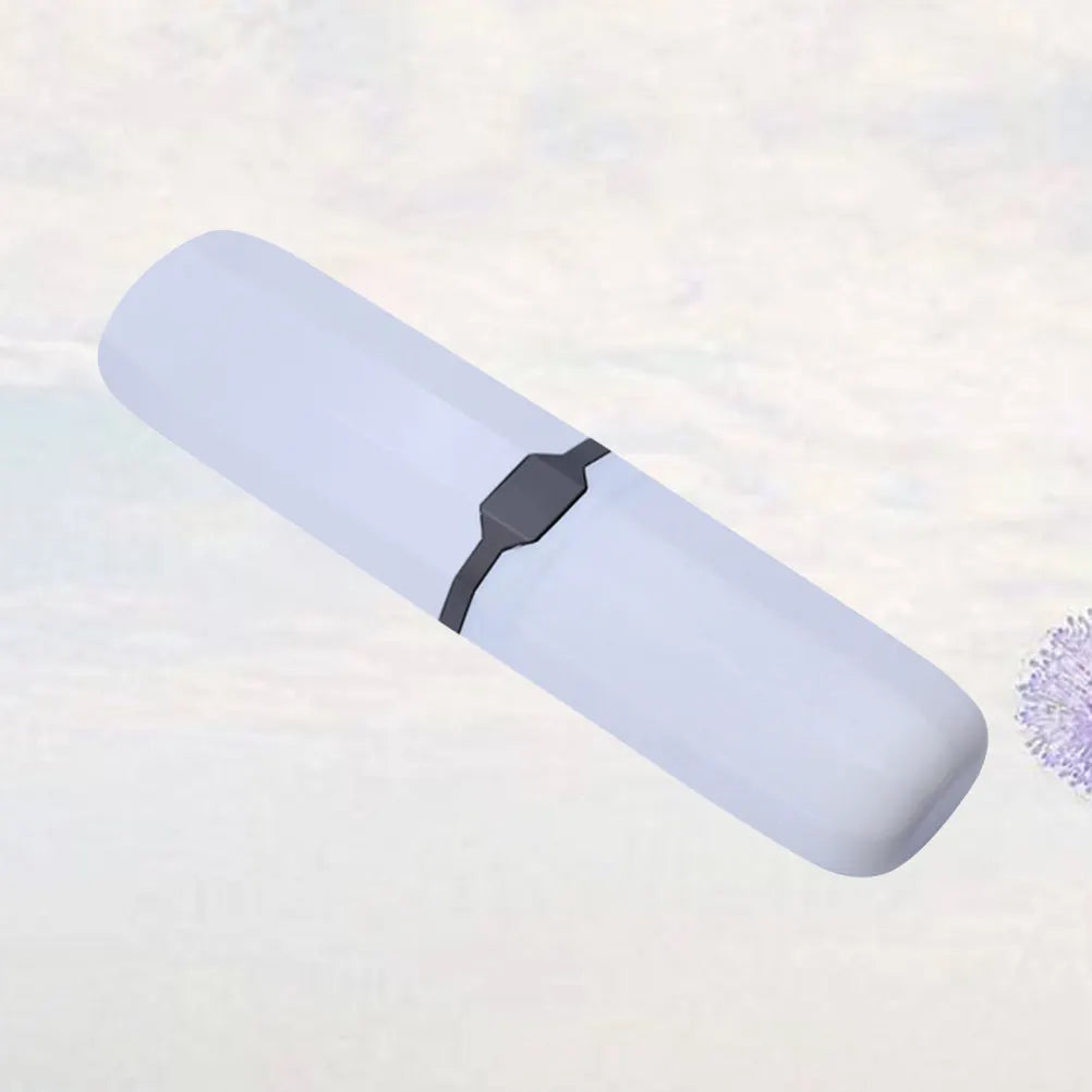 1Pcs Travel Toothbrush Holder Case Compact Plastic Toothbrush Storage Box PP Material Grey Blue Lightweight for Business Trip