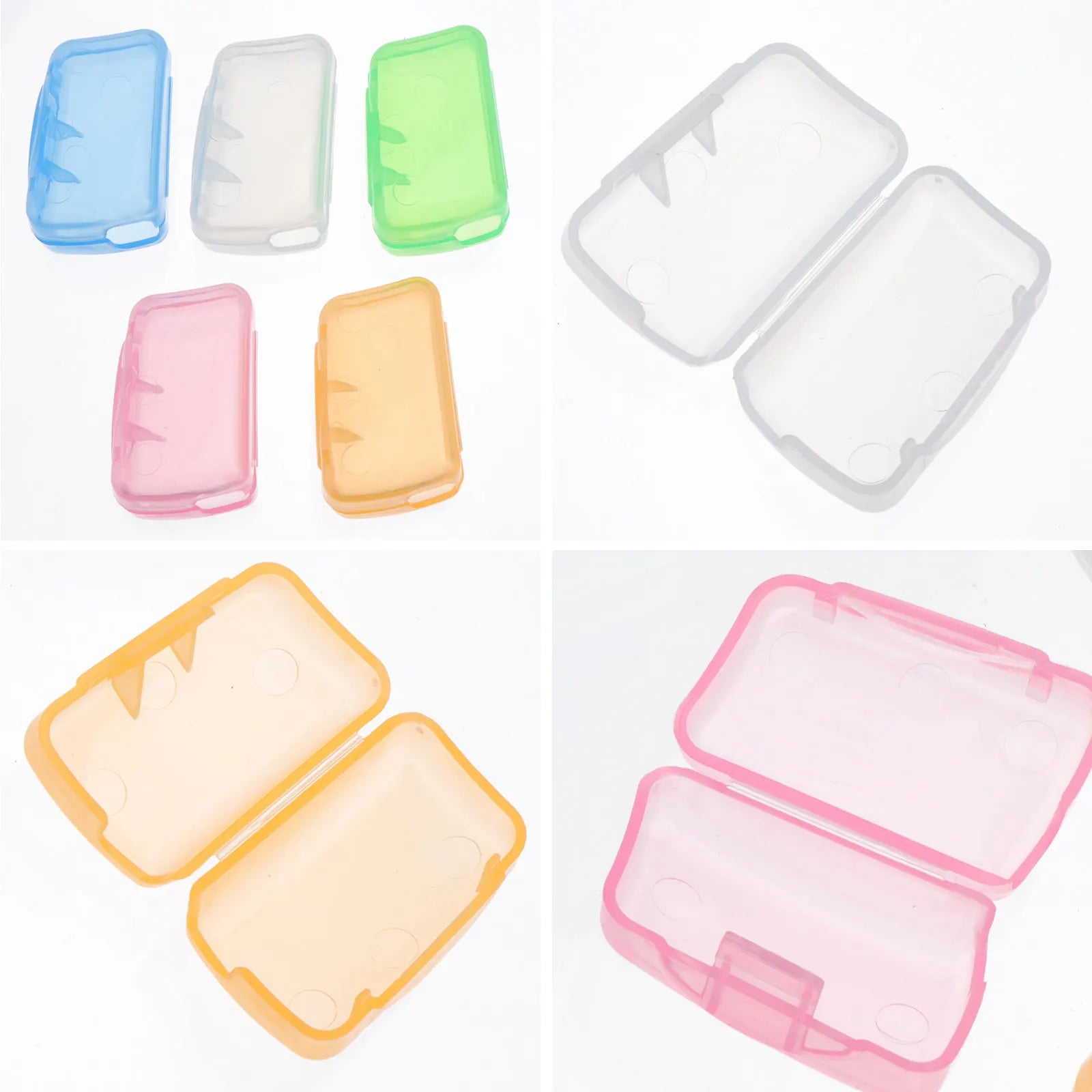 30Pcs Plastic Toothbrush Protective Cover Candy Color Assortment Space Saving Travel Friendly Soft Washable Case for Family Home