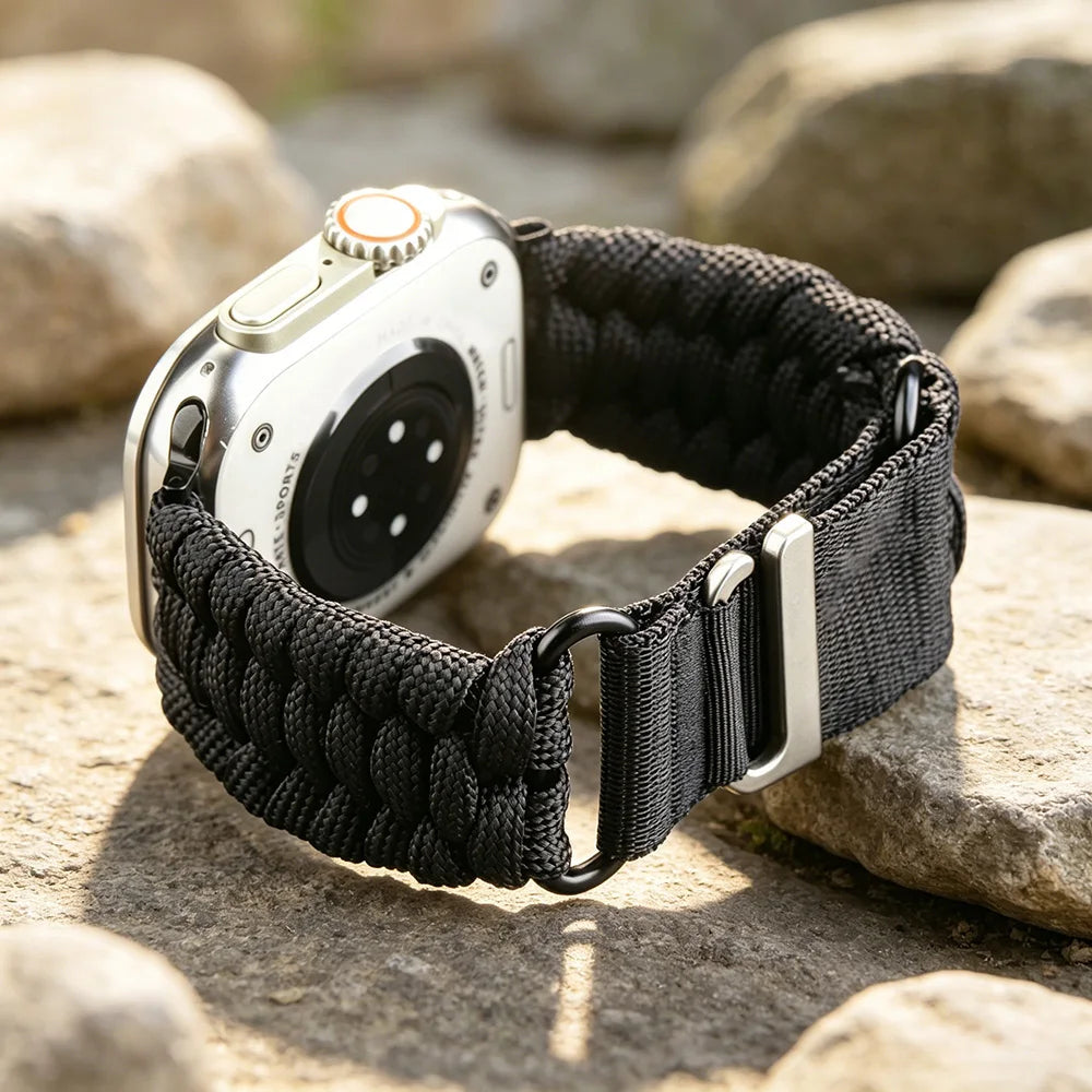 Umbrella Rope Sports Band for Apple Watch 49mm 46mm 45mm 44mm  Men Sports Mountain Strap iWatch Ultra SE 11 10 9 8 7 6 5 4