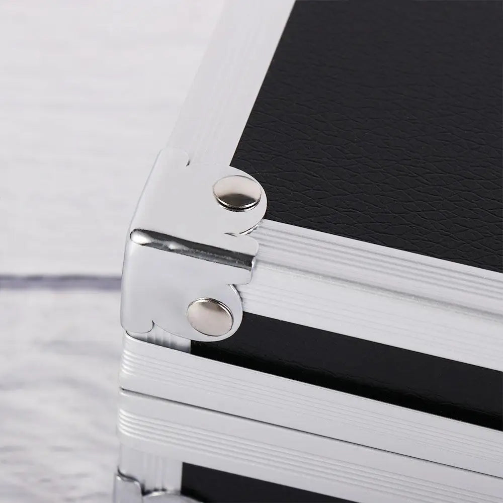 1pc Aluminum Alloy Toolbox, Portable Safety Equipment, Instrument Storage Carrying Case, Pressure Resistant Lockable Storage Box