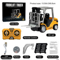 1:64 RC Mini Alloy Forklift dump truck excavator desktop toy 2.4G Remote Control engineering vehicle Boy's Dream Collection Gift