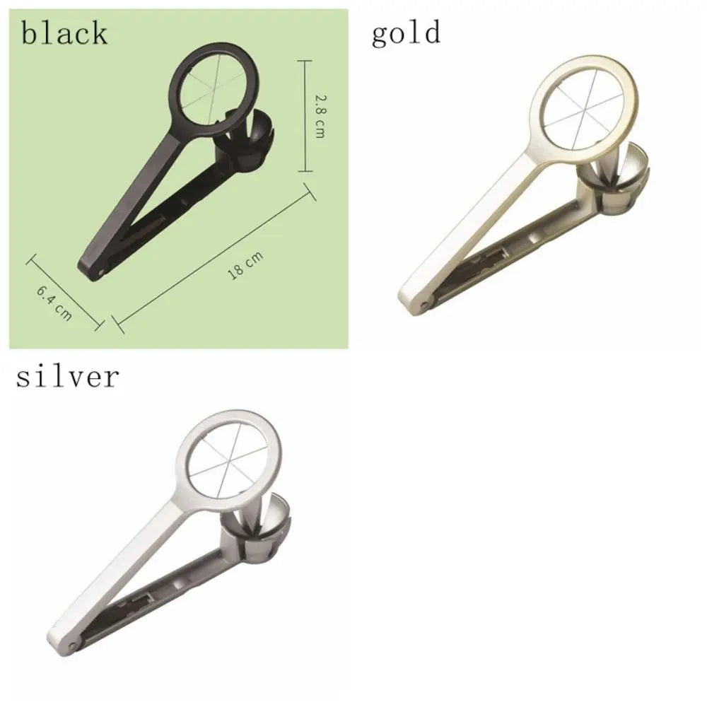 Aluminum Alloy Manual Egg Cutter Portable Multi-functional Egg Slicer Non-slip Section Divider Preserved Egg Splitter Kitchen