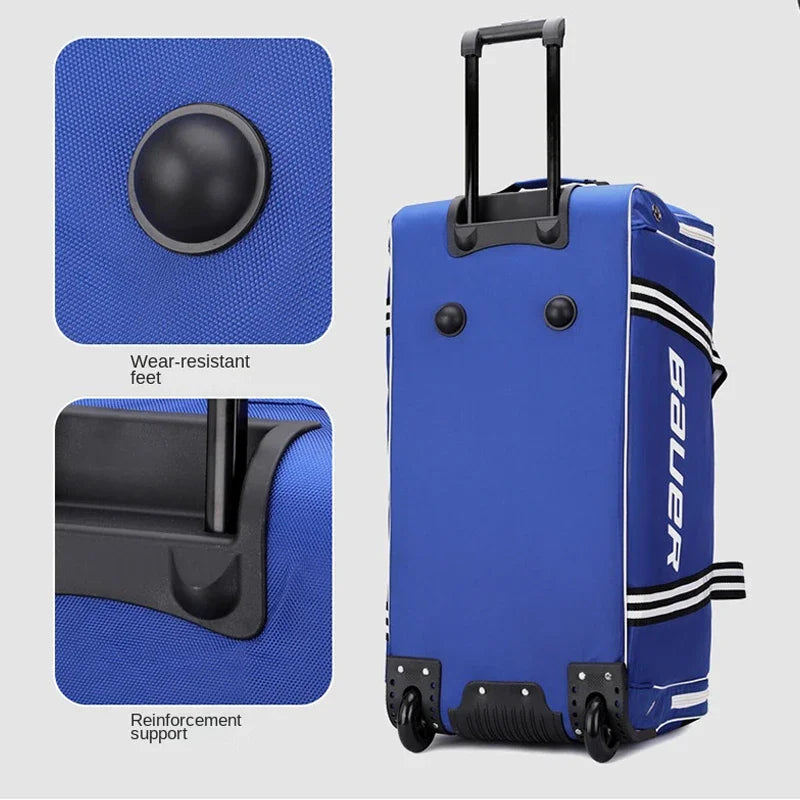 Large Capacity Rolling Luggage Trolley Bag with Wheels Waterproof Oxford Duffel Bag Wheeled Bag Travel Suitcase Carry on Luggage