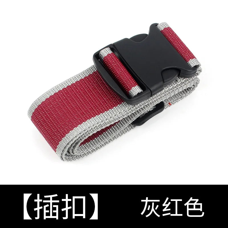 Straight Shaped Luggage Straps for Suitcase, Polyester Luggage Belt with Adjustable Release Buckle Travel Accessory ﻿