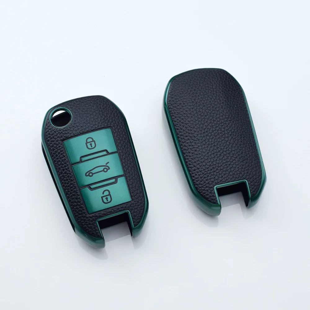 TPU Car Key Case Fob for Opel Corsa D F A E Grandland X Crossland Combo Cap for Citroen C4 Cactus C5 Aircross Berlingo Fob