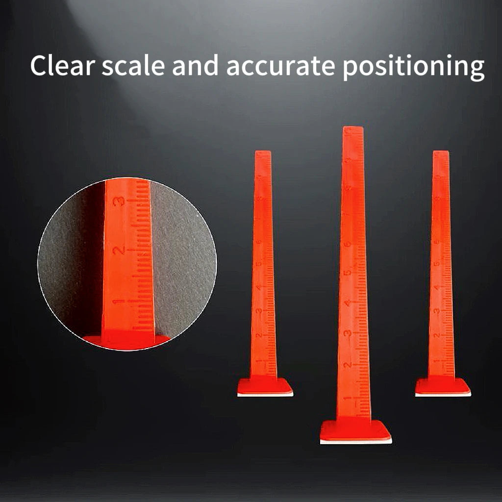 100pcs 10mm Self-Adhesive Leveling Pins Concrete Floor Height Marker Self Leveling Construction Measuring Tool