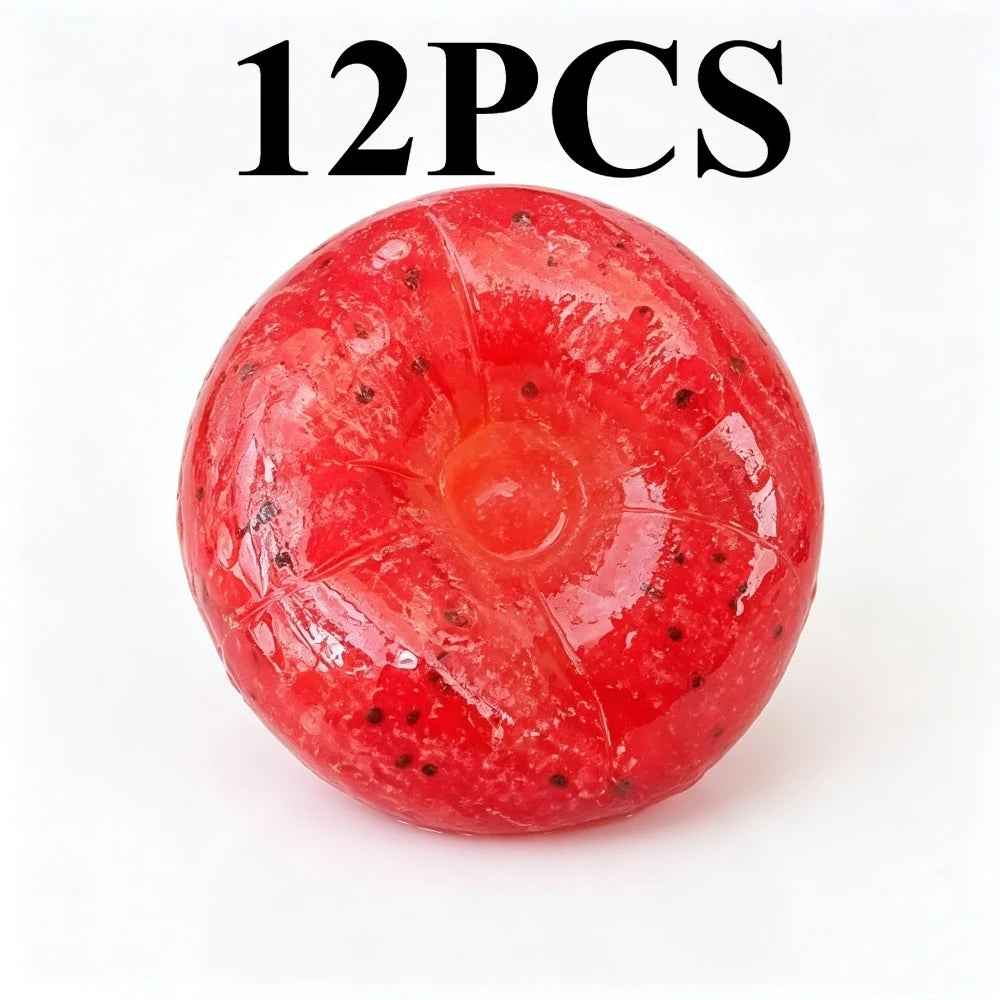 Squishy Handmade Watermelon Slush Toy Soft, Slow-Rebound Stress Relief Squeezy Toy Realistic Fruit Model Adult Gift