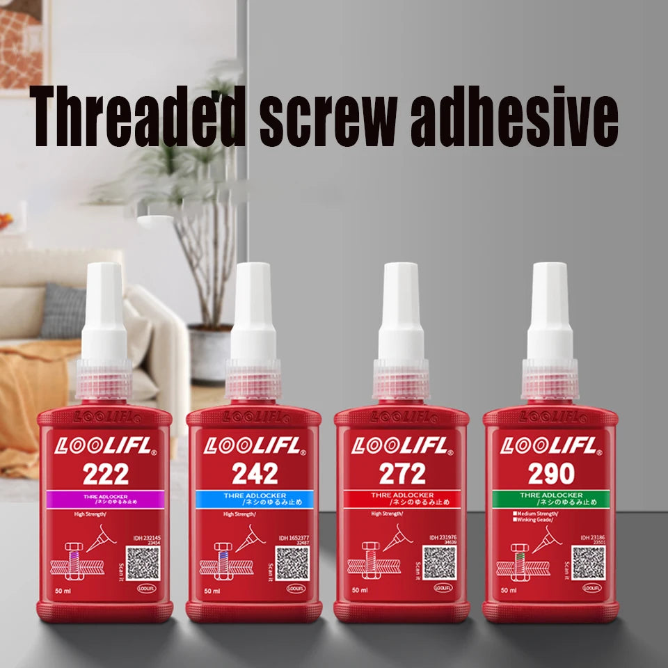 Loctite Threadlocker Anaerobic Adhesive Quick Cured Glue Screw Leaking Agent 243 222 242 262 263 271 272 277 290for Rapid Repair