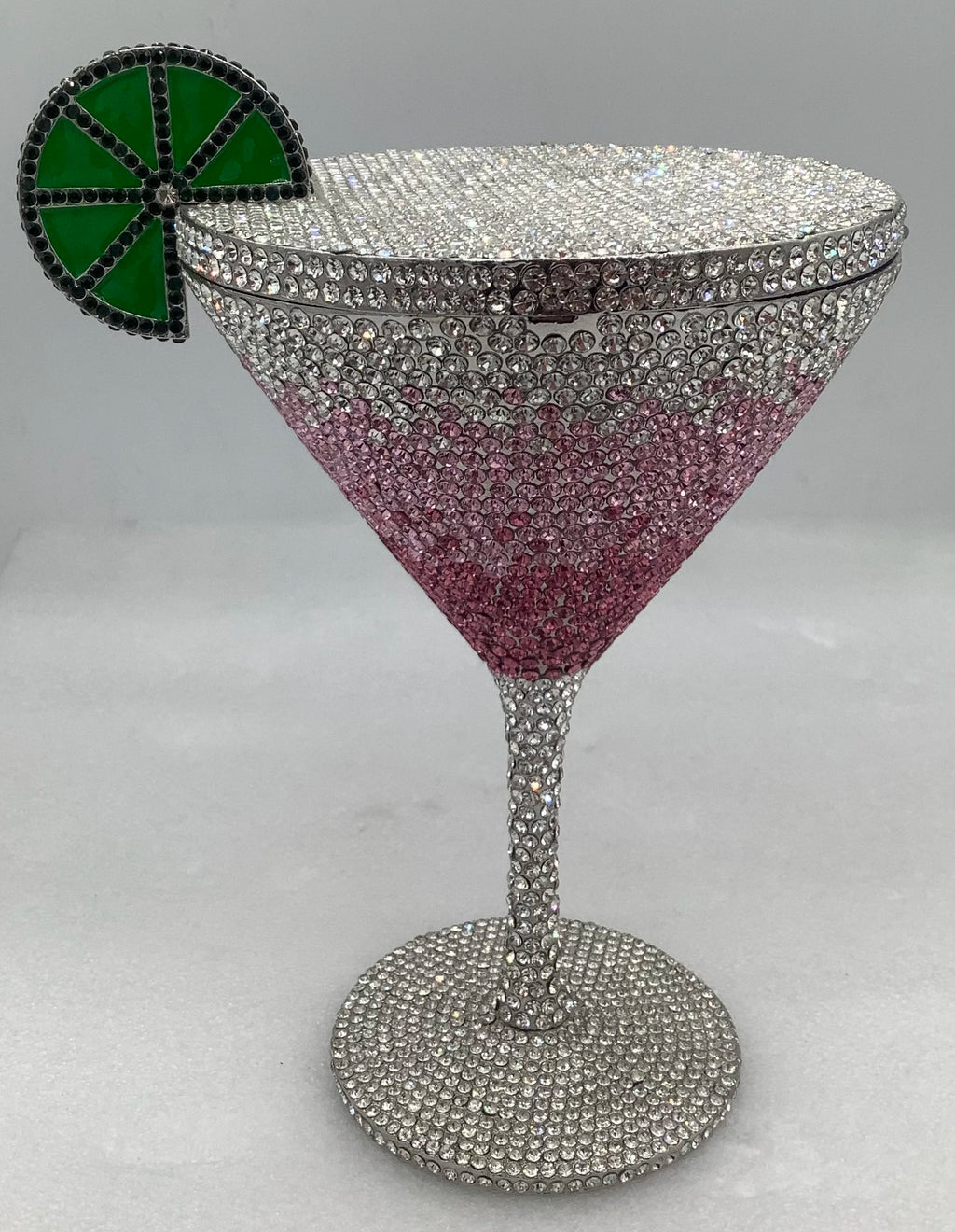 High Quality Goblet Shape Luxury Martini Cocktail Crystal Studded Dinner Bag Diamond Clutch Rhinestone Women Evening Bag
