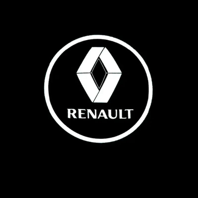 2PCS Renault Universal LED Welcome Door Lights Laser Projector - 99% Cars Fit HD Ghost Shadow 5s Install Puddle lights